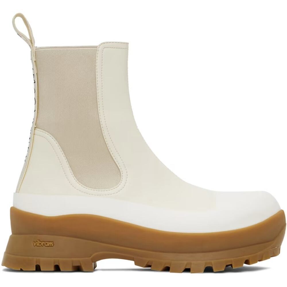 Stella Mccartney Trace Solid Motorcycle Stretch Boots Size 38 /Us 7.5 Nwob